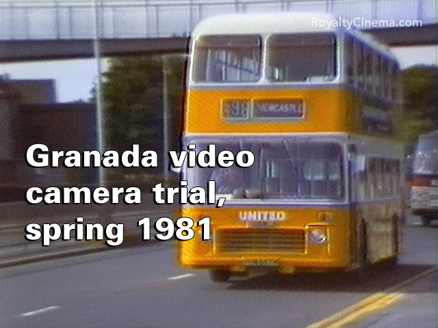 Granada TV Rental colour video camera trial, spring 1981
